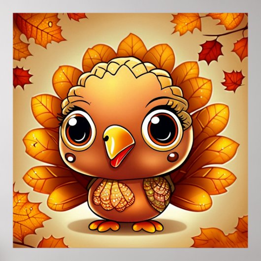 Kleine kalkoen 3 poster (Voorkant)