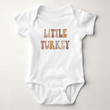 Kleine kalkoen eerste Thanksgiving outfit