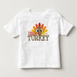 Kleine kalkoen kinder peuter unisex Thanksgiving Kinder Shirts