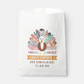 kleine kalkoen Thanksgiving elke leeftijd verjaard Bedankzakje (Voorkant)