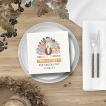 kleine kalkoen Thanksgiving elke leeftijd verjaard