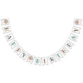 kleine kalkoen Thanksgiving elke leeftijd verjaard Vlaggetjes (Alle)