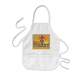 Kleine kalkoenen kinder unisex Thanksgiving apron Kinder Schort