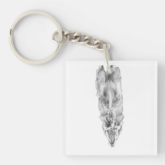 Kleine kalme, gouden gids sleutelhanger (voorkant)