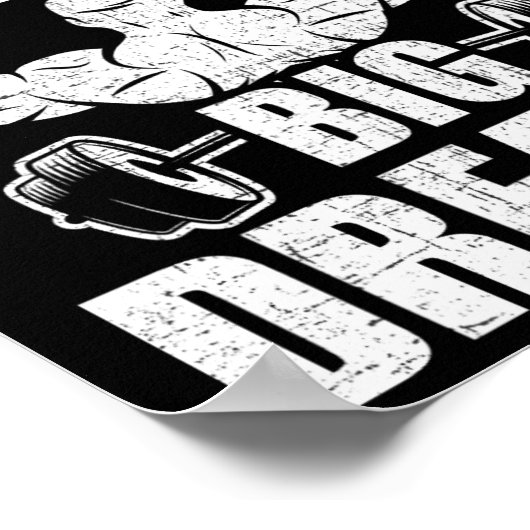 Kleine Kalveren Grote Dromen Bodybuilding Gewichth Poster (Hoek)