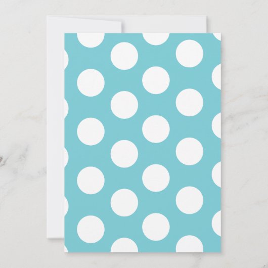 Kleine kamer in aqua (aangepaste tekst) kaart (Achterkant)