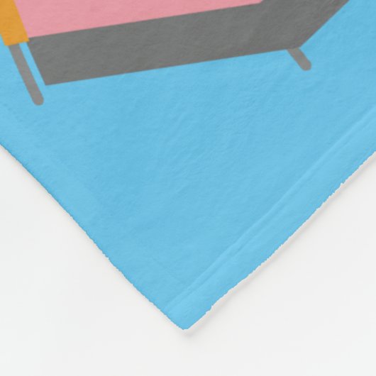 Kleine kamper in opleiding voor baby meisje fleece deken (Hoek)