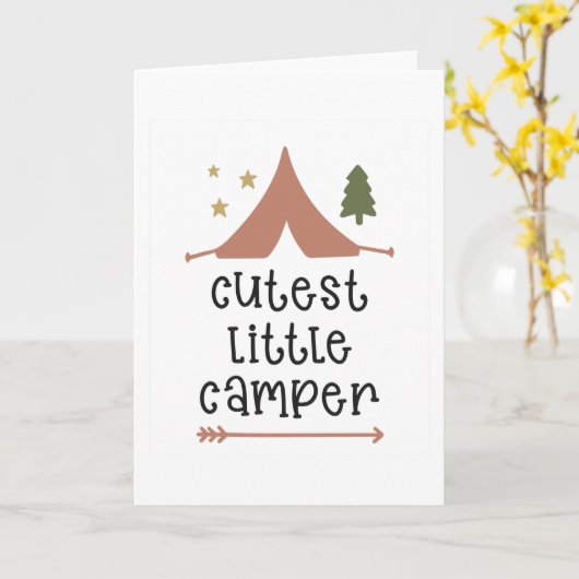 Kleine kamper kaart (Gele Bloem)