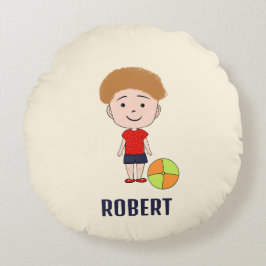 Kleine kampioen rond kussen