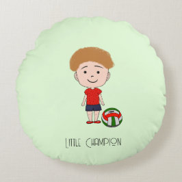 Kleine kampioen rond kussen