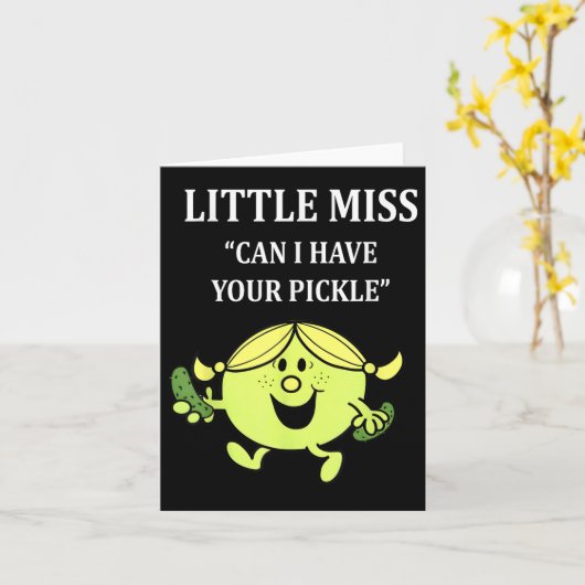 Kleine kan ik je augurk hebben Augurk liefhebber F Kaart (Gele Bloem)