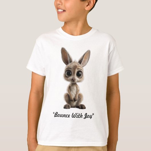 "Kleine Kangoeroe Vreugde" T-shirt (Voorkant)