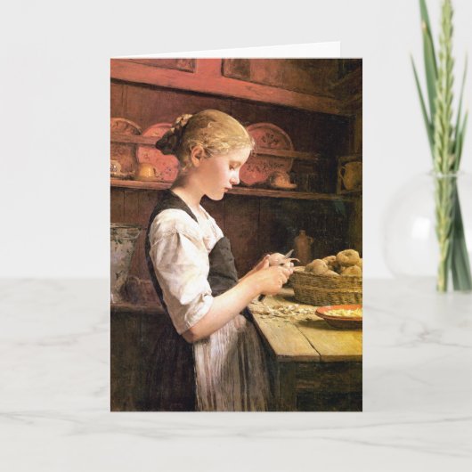 Kleine Kartoffelschälerin van de matrijs Kaart (Voorkant)