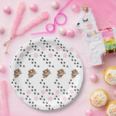 Kleine kartonnen zak papieren bordje (Feest)