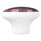  kleine kast trekken met rood keramische knop (Zijkant)