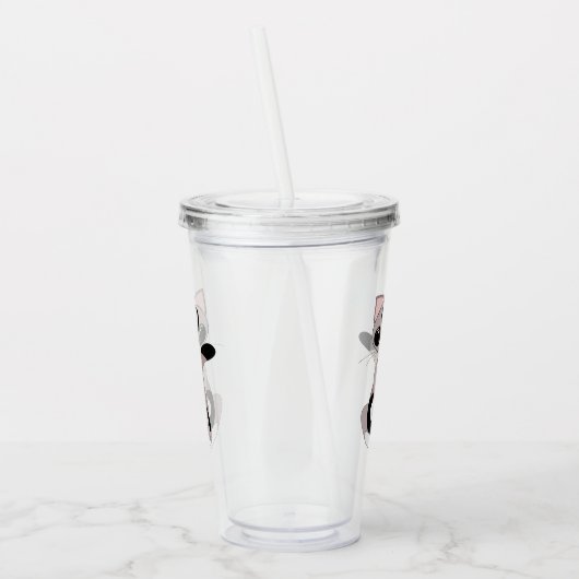 Kleine kat Acryltumbler Acryl Drinkbeker (Links)