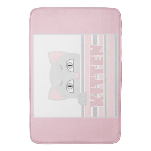 Kleine kat badmat (Voorkant Verticaal)