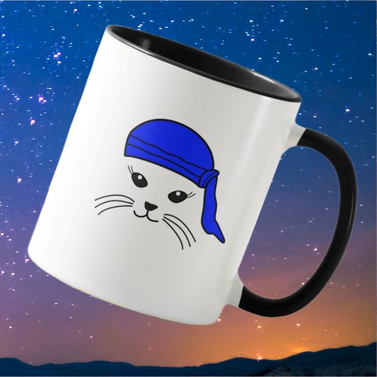 kleine kat biker Mok