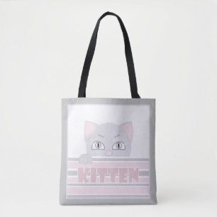 Kleine kat canvas tas
