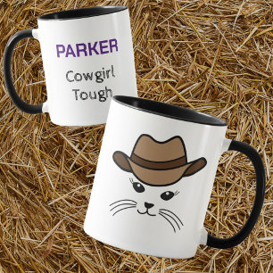 kleine kat cowboy Mok