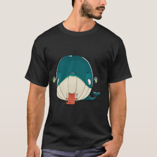 Kleine kat en walvis t-shirt