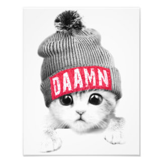 Kleine kat foto afdruk