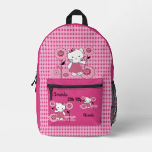 Kleine kat. gepersonaliseerde decor koffiemok bedrukte rugzak