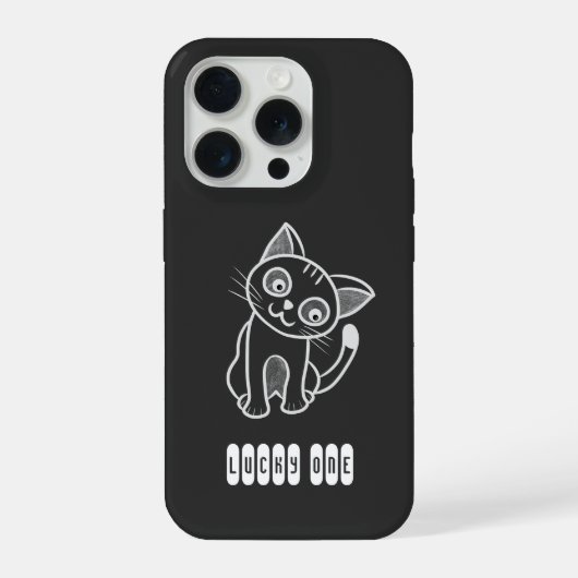 Kleine kat iPhone hoesje (Achterkant)