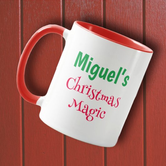 kleine kat kerstman mok