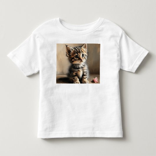 Kleine kat kinder shirts (Voorkant)