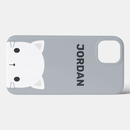 Kleine kat met persoonlijke naam bevestigen Case-Mate iPhone case (Achterkant (horizontaal))