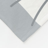 Kleine kat met persoonlijke naam bevestigen fleece deken (Hoek)