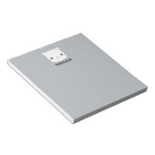 Kleine kat met persoonlijke naam bevestigen notitieblok (Schuin)