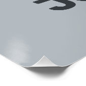 Kleine kat met persoonlijke naam bevestigen perfect poster (Hoek)