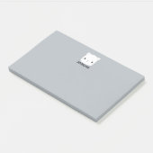 Kleine kat met persoonlijke naam bevestigen post-it® notes (Schuin)
