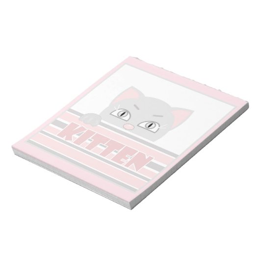 Kleine kat notitieblok (Linkerzijde)