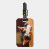 Kleine Kat slaapstand Bagagelabel (Voorkant verticaal)