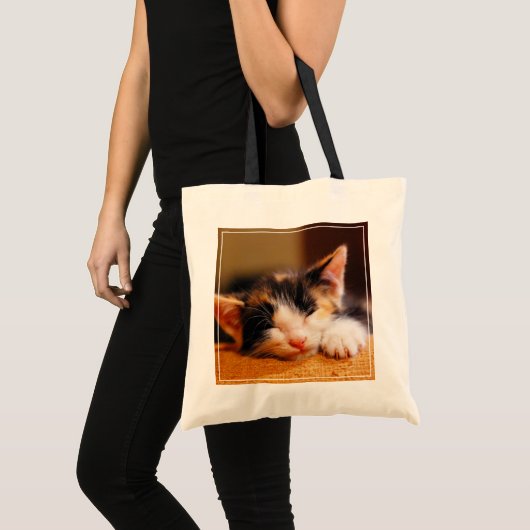 Kleine Kat slaapstand Tote Bag (Voorkant (product))
