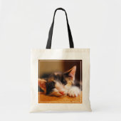 Kleine Kat slaapstand Tote Bag (Voorkant)
