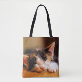Kleine Kat slaapstand Tote Bag (Voorkant)