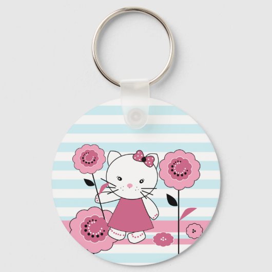 Kleine Kat Sleutelhanger (Achterkant)