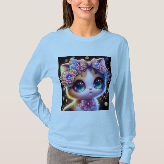 Kleine kat t-shirt (Voorkant)