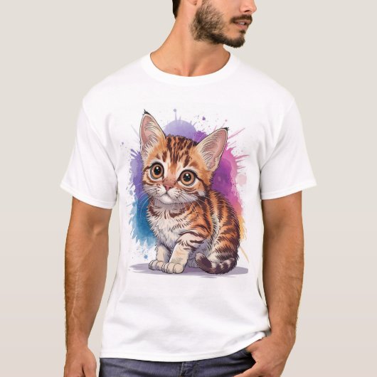 kleine kat t-shirt (Voorkant)