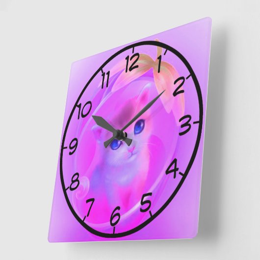 kleine kat vierkante klok (Hoek)