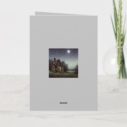 Kleine katoen in het motorlicht bedankkaart (Achterkant)