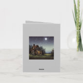 Kleine katoen in het motorlicht bedankkaart (Achterkant)