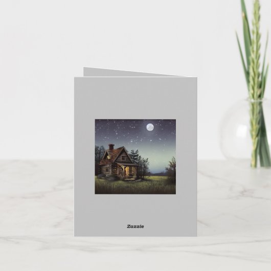 Kleine katoen in het motorlicht bedankkaart (Achterkant)