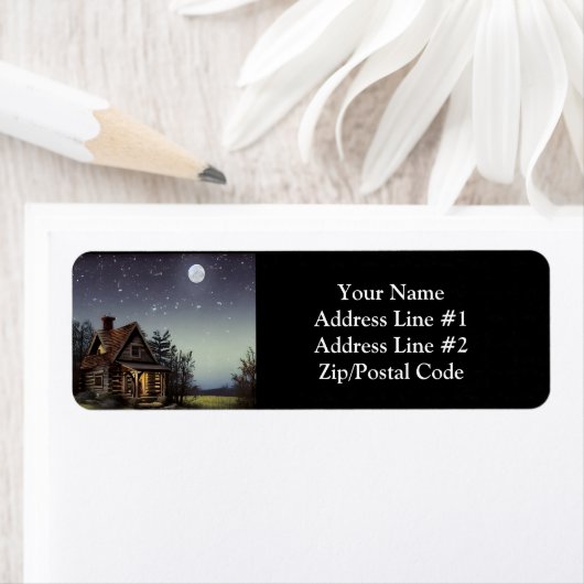 Kleine katoen in het motorlicht etiket (Insitu)