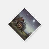 Kleine katoen in het motorlicht servet (Hoek)