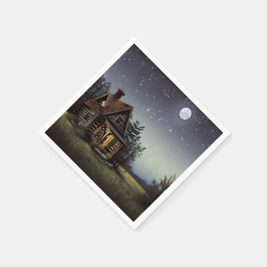 Kleine katoen in het motorlicht servet (Hoek)